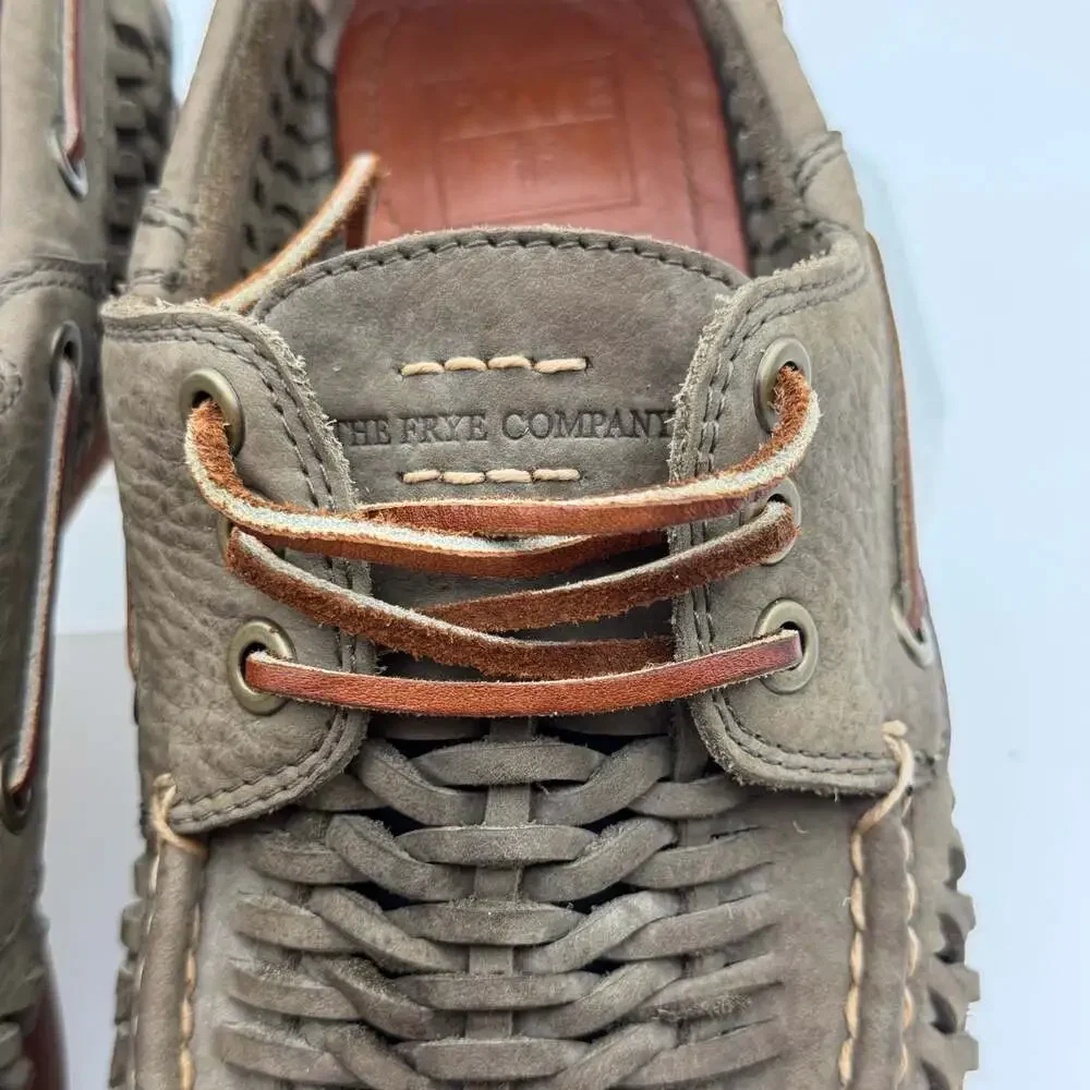 Frye Woven Suede Boat Shoes